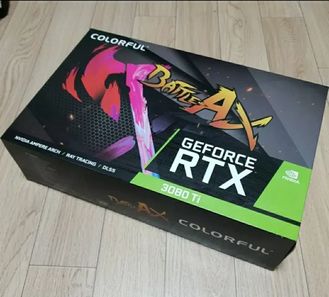 COLORFUL GEFORCE  RTX 3080TI  그래픽카드 박스