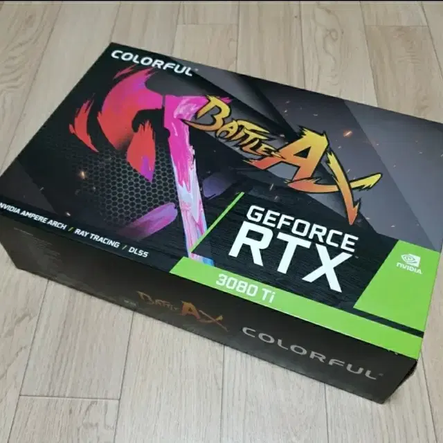 COLORFUL GEFORCE  RTX 3080TI  그래픽카드 박스