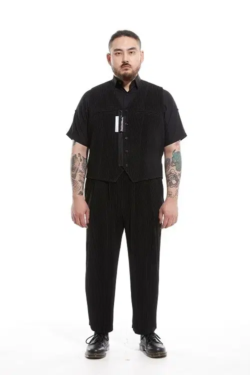 [Free/28-38] Replacement Pleated 2-Pin Tuck Straight Pants