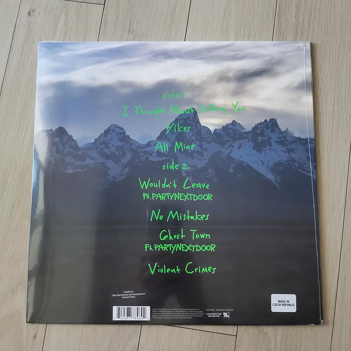 Kanye West 카니예 웨스트 8집 Ye LP 칸예 웨스트