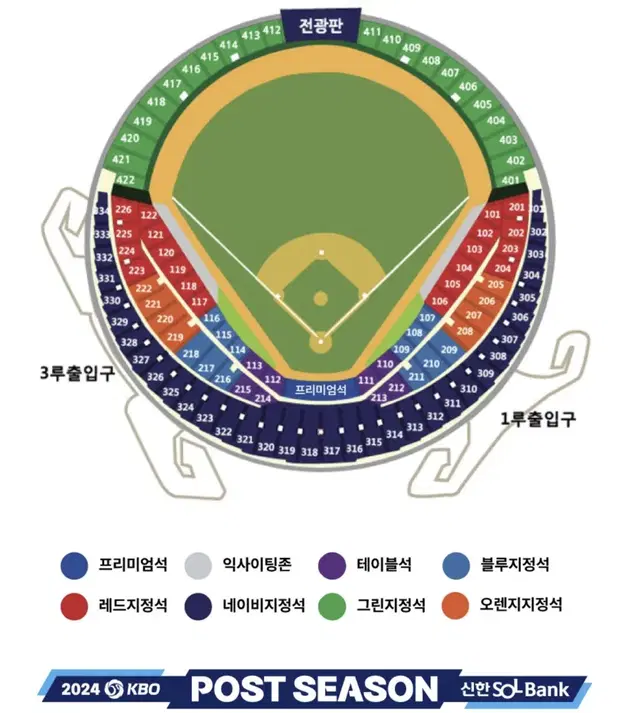 LG 엘지 vs KT 포스트시즌 / 준플레이오프 2차전 / 3루 레드