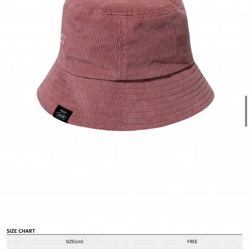 oioi모자 버킷햇 LABEL POINT CORDUROY BUCKET