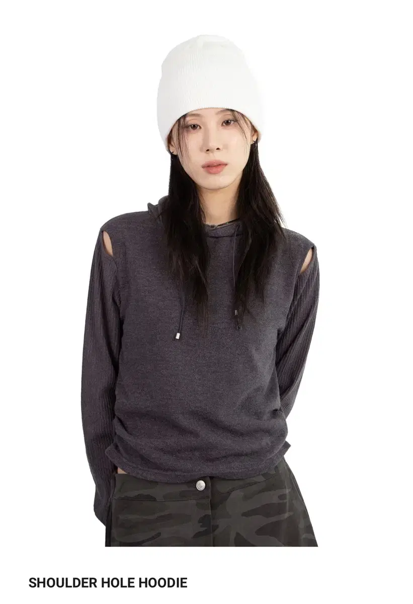 릿킴 SHOULDER HOLE HOODIE