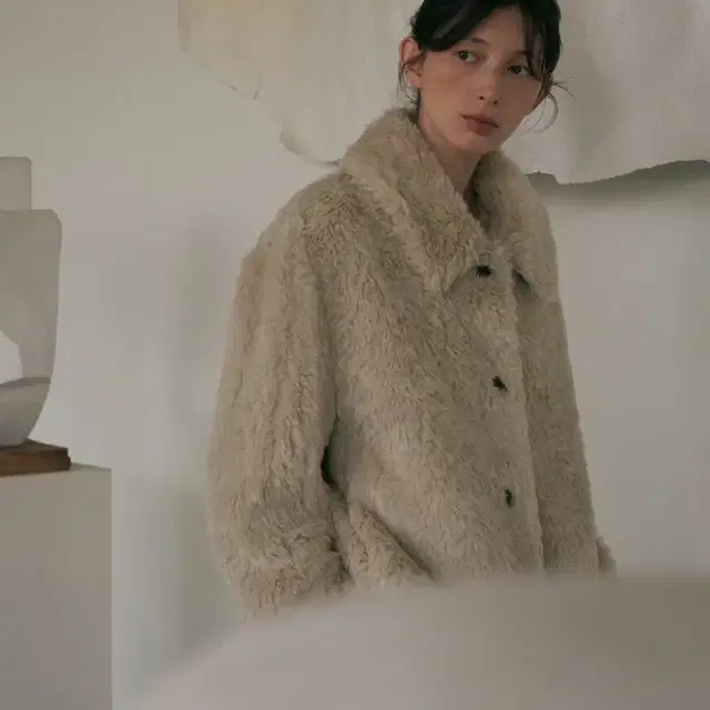 monochrome kua fur jacket 모노크롬 퍼자켓