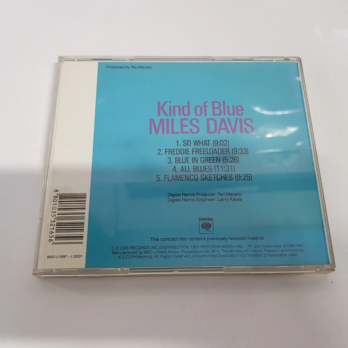 Kind of Blue Music Miles Davis Jazz CD