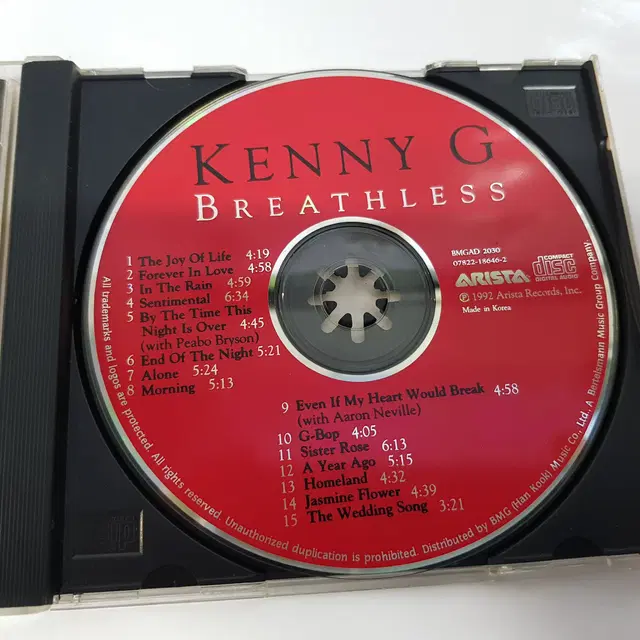 Kenny G (케니 지) - Breathless  CD