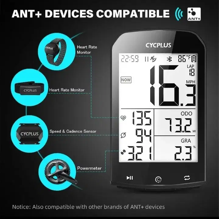 25[빠른배송9] CYCPLUS M1 속도계+마운트+커버필름