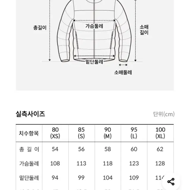 노스페이스 크롭 실버패딩 95