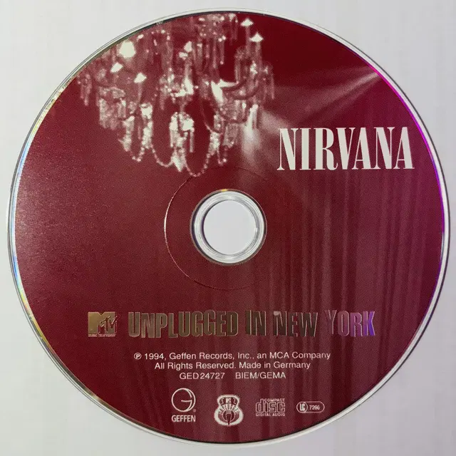 Nirvana - MTV Unplugged (CD) 유럽반 EX-