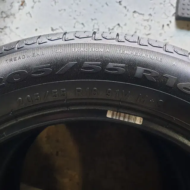 중고타이어 피렐리 P8 FS 205/55R 16 91V 2본세트