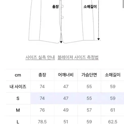 로파이 오버핏 3버튼 블레이저 S