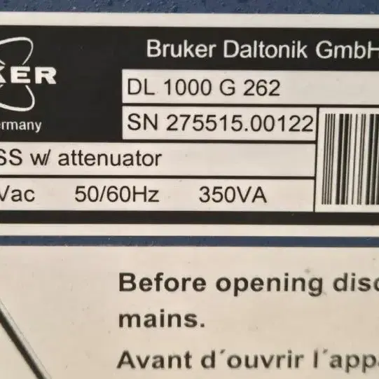 BRUKER DL 1000 G 262