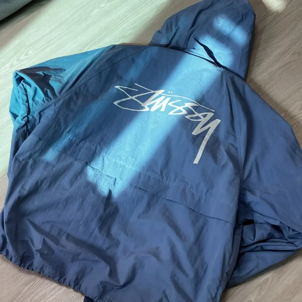 Stussy Wave Die Beach Shell Jacket Laguna bloo XXL