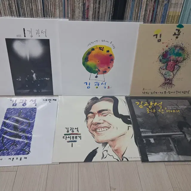 LP..미개봉 김광석재발매(1,2,3,4,다시부르기,못다한이야기)