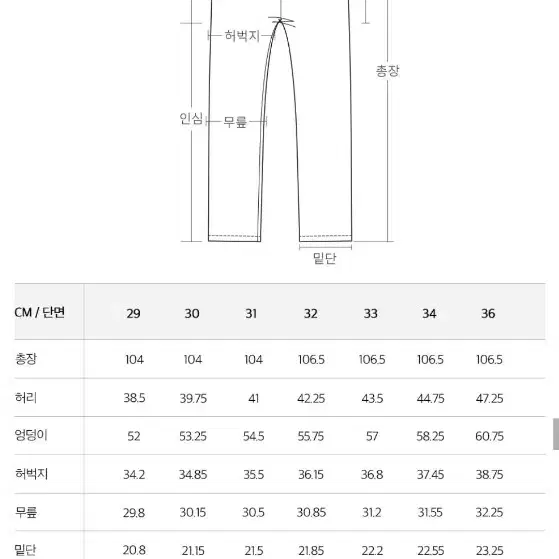 플랙 이집트 커브드 와이드 P53 미드 블루 데님팬츠34 팝니다