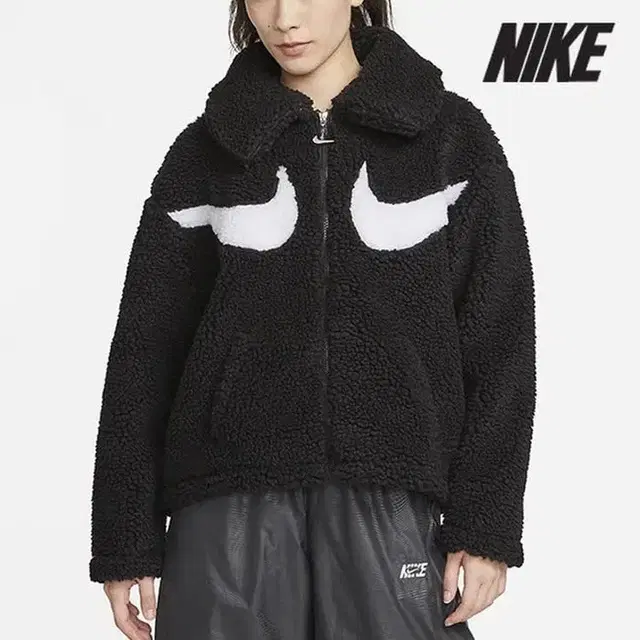 [L, A급] 나이키(NIKE) NSW 우먼스 더블 스우시 후리스