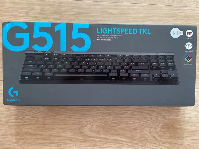 로지텍G515 LIGHTSPEED TKL 블랙 리니어 새상품