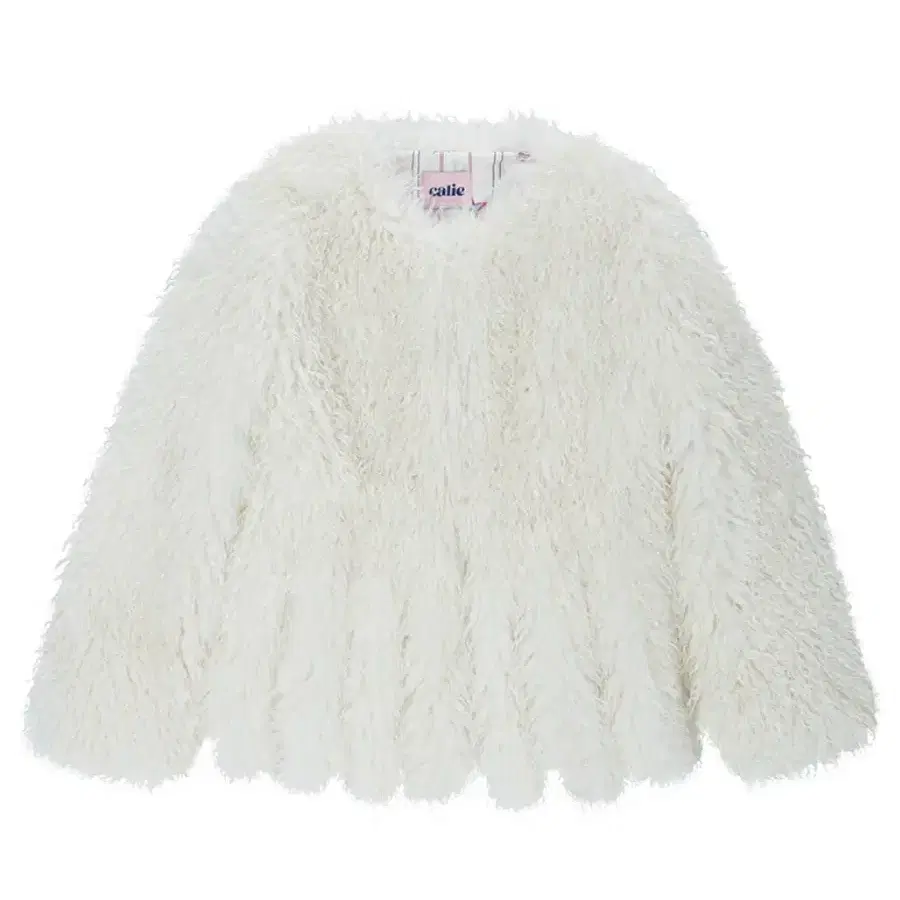 에즈이프캘리 TAIL POINT FUR JACKET IVORY