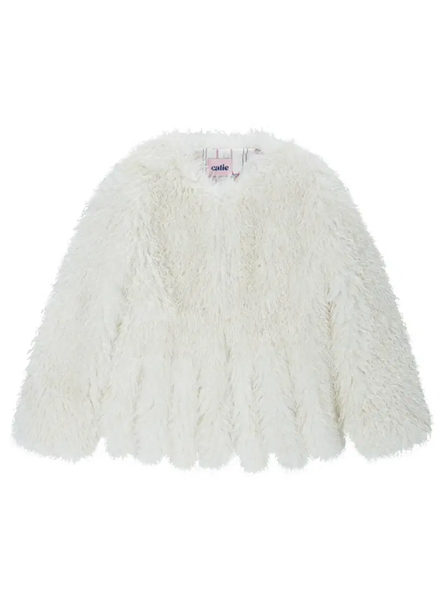 에즈이프캘리 TAIL POINT FUR JACKET IVORY