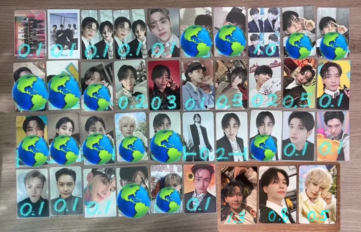 Seventeen photocards, Caratland tc bulk wts (hoshi jeonghan lots)