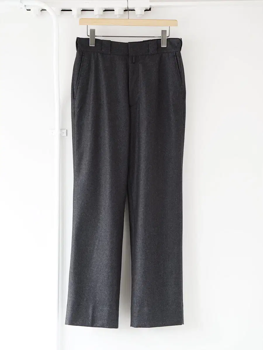 [1] 24AW Komori Wool Flannel Pants in Charcoal New