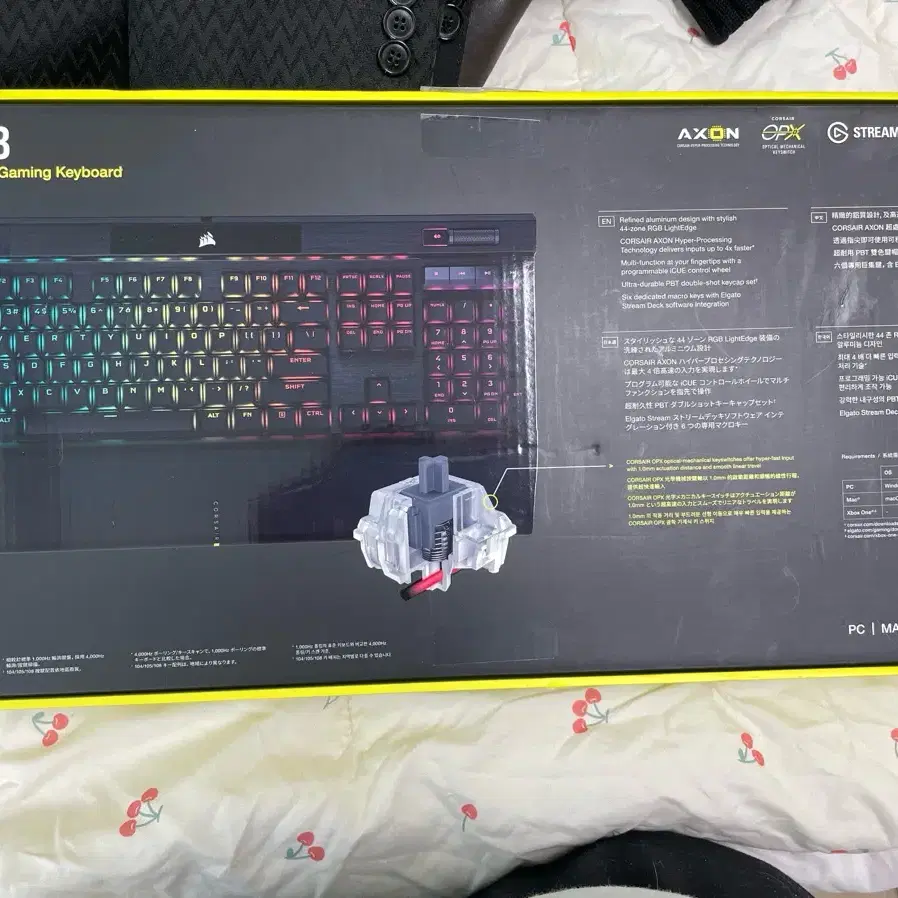 corsair k100 RGB 키보드 미사용