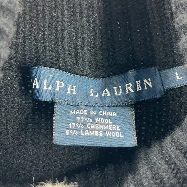 RalphLauren 랄프로렌 빅로고 여성 캐시미어 니트 L/빈티지홍