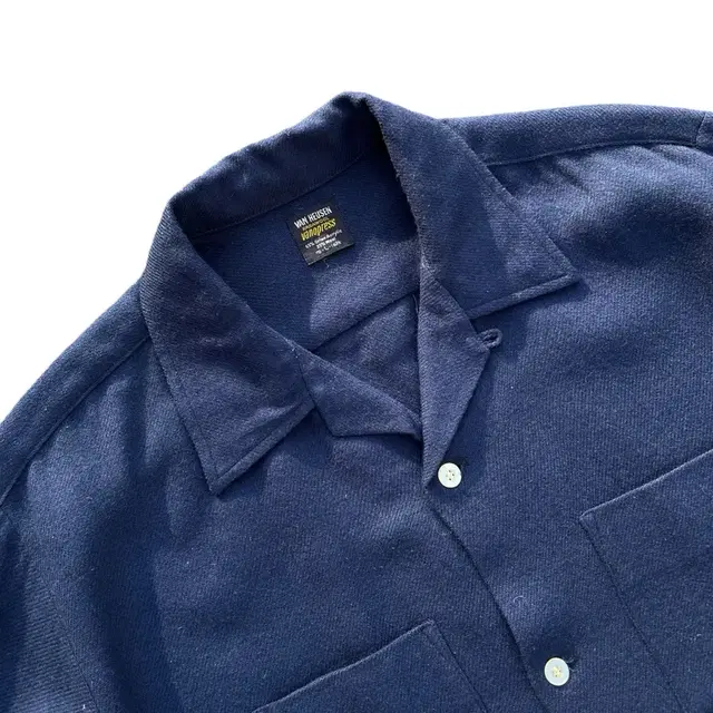 1960's Wool Blended Open Collar Shirt