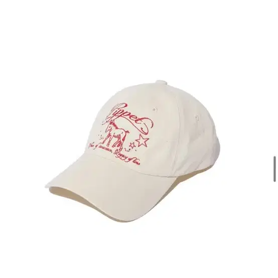 핍펫 Pony Graphic Ball Cap (ivory) 모자 볼캡