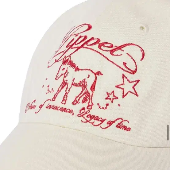 핍펫 Pony Graphic Ball Cap (ivory) 모자 볼캡