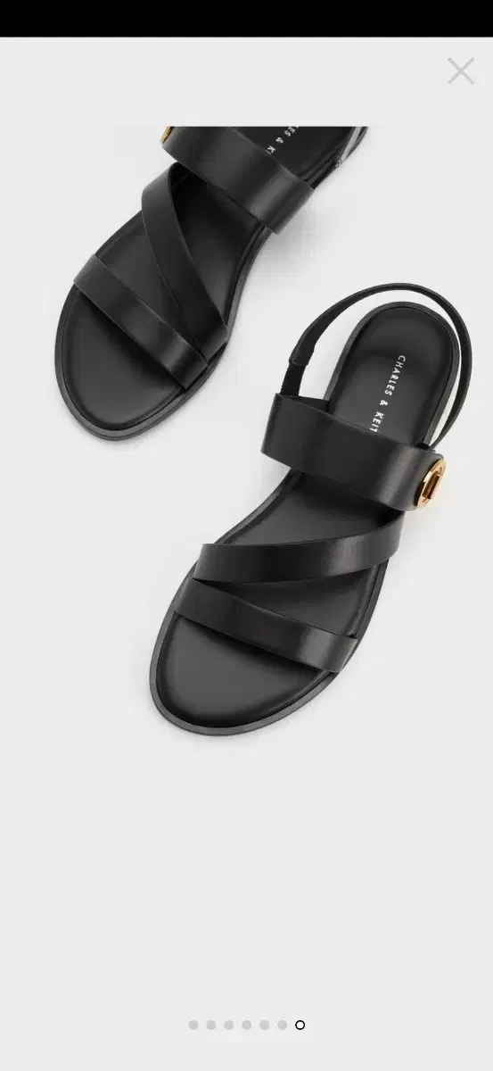 찰스앤키스 샌들 Yara Turn Lock Strappy Sandals