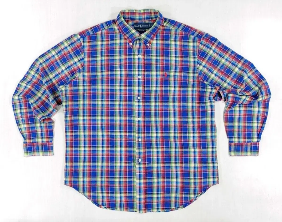 Polo Ralph Lauren Classic Fit Cotton and Linen Check Shirt XL