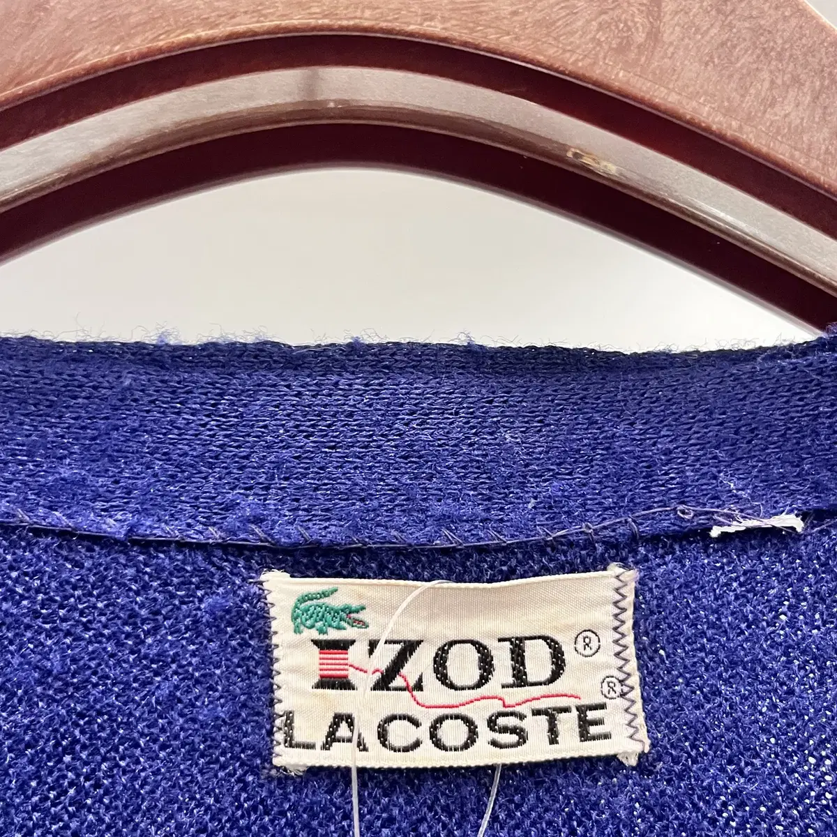 70-80s Izod Lacoste 라코스테 가디건 (navy)