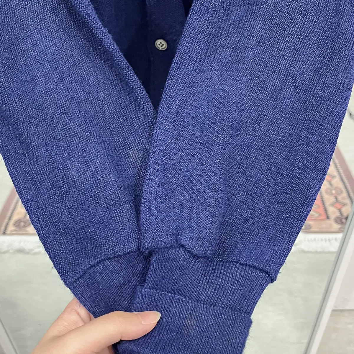 70-80s Izod Lacoste 라코스테 가디건 (navy)