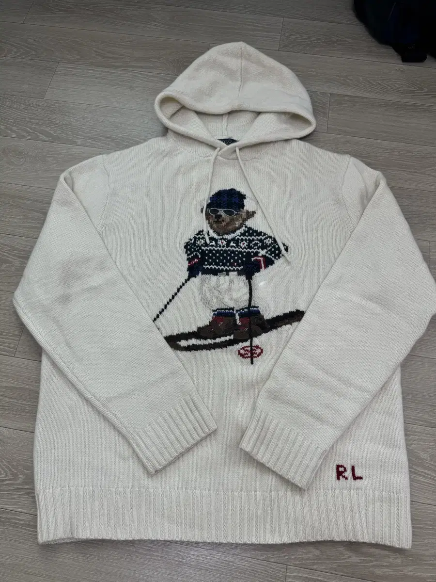 Polo Bear Ski Bear Wool Hoodie 2XL