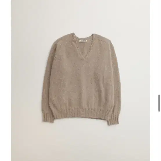 (letter) Carol wholegarment knit (taupe)