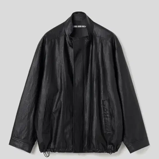 로드존그레이 insulation leather jacket black