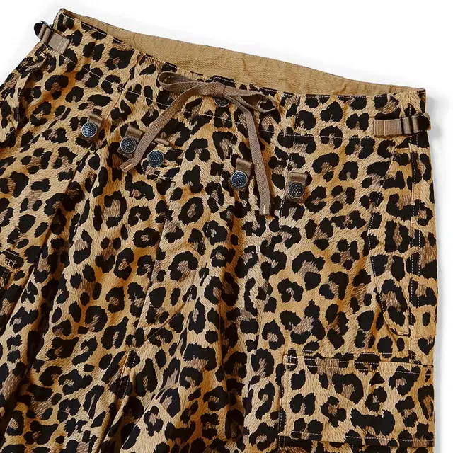 KAPITAL Leopard Print Jumbo Cargo Pants