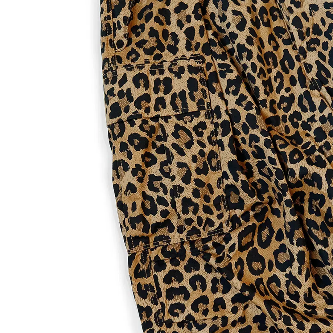 KAPITAL Leopard Print Jumbo Cargo Pants