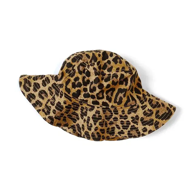 KAPITAL Leopard Pattern Bucket Tulip HAT