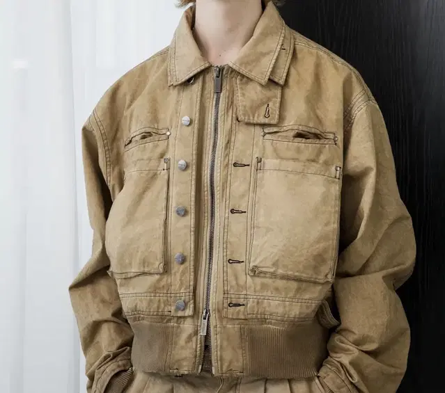 ~10/13]루오니어) ANDRE JACKET (BEIGE)