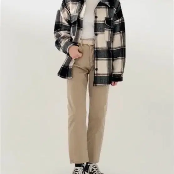 에이인 마스 울 체크 셔츠 mas wool check shirt