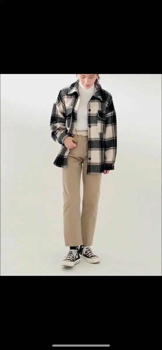 에이인 마스 울 체크 셔츠 mas wool check shirt