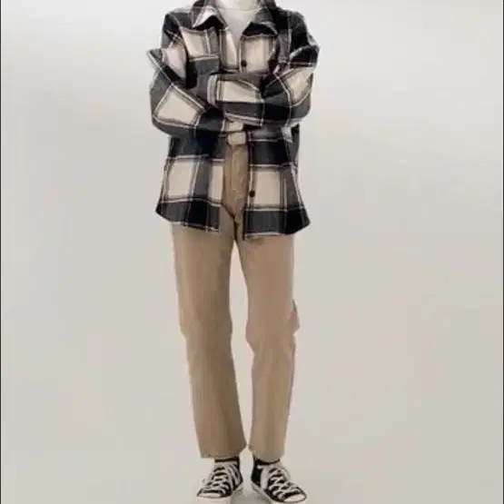 에이인 마스 울 체크 셔츠 mas wool check shirt