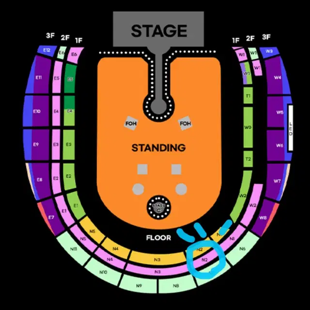 콜드플레이 4/24(목) 지정석s석 2연석