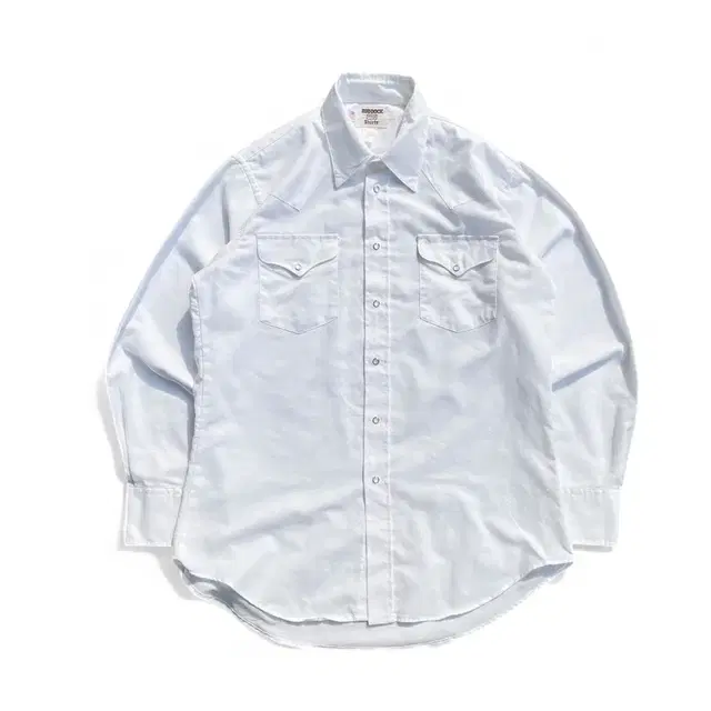 80's White Cotton Blended Western Shirts