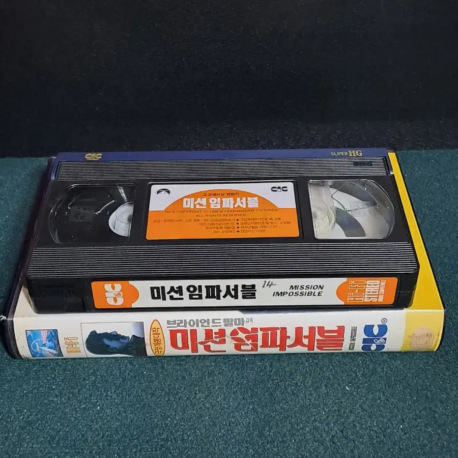 비디오테이프[VHS] 톰크루즈 미션임파서블/액션영화