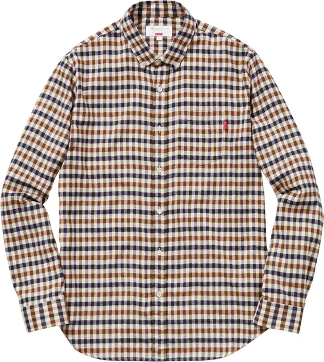 M / Supreme x Aquascouture 16FW Club Check Flannel Shirt