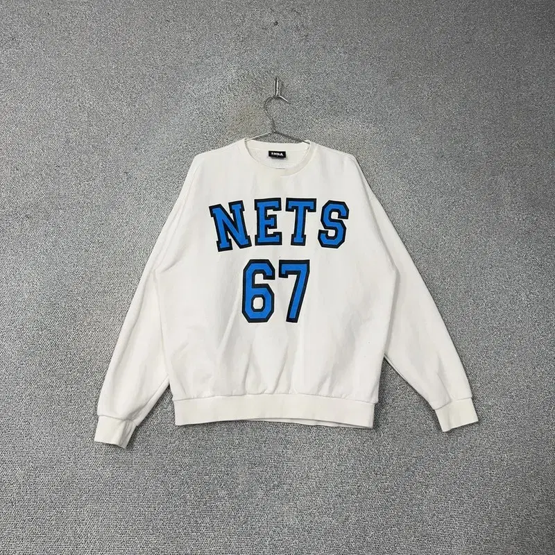 NBA New York Nets Logo White Hoodie L