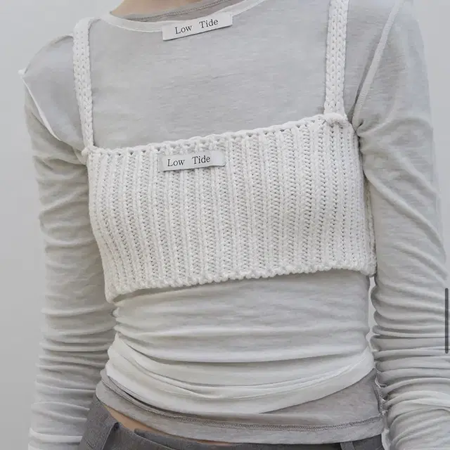 로우타이드 Bold Knit Bustier 볼드니트뷔스티에